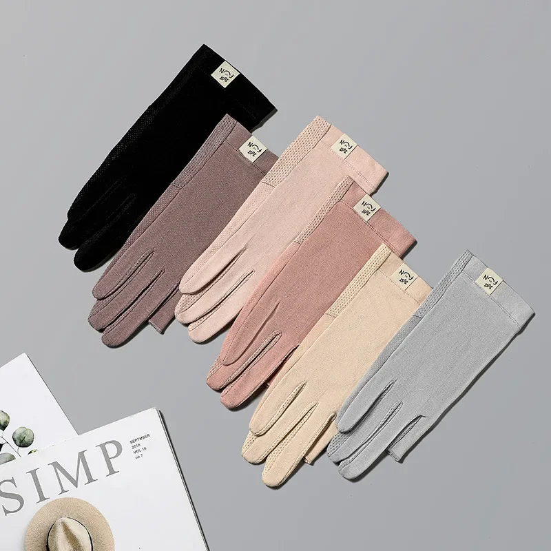 Luvas de motocicleta respiráveis para homens e mulheres primavera verão luvas finas de tela de toque anti-uv antiderrapante equitação luvas de condução