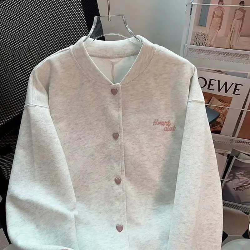 Damen-Sweatshirts, Damenbekleidung, Winter, Buchstaben, Goth, Reißverschluss, atmungsaktiv, verdickt, Sport, Pendeln, verdickt, lockere Passform, gestreift, für Damen