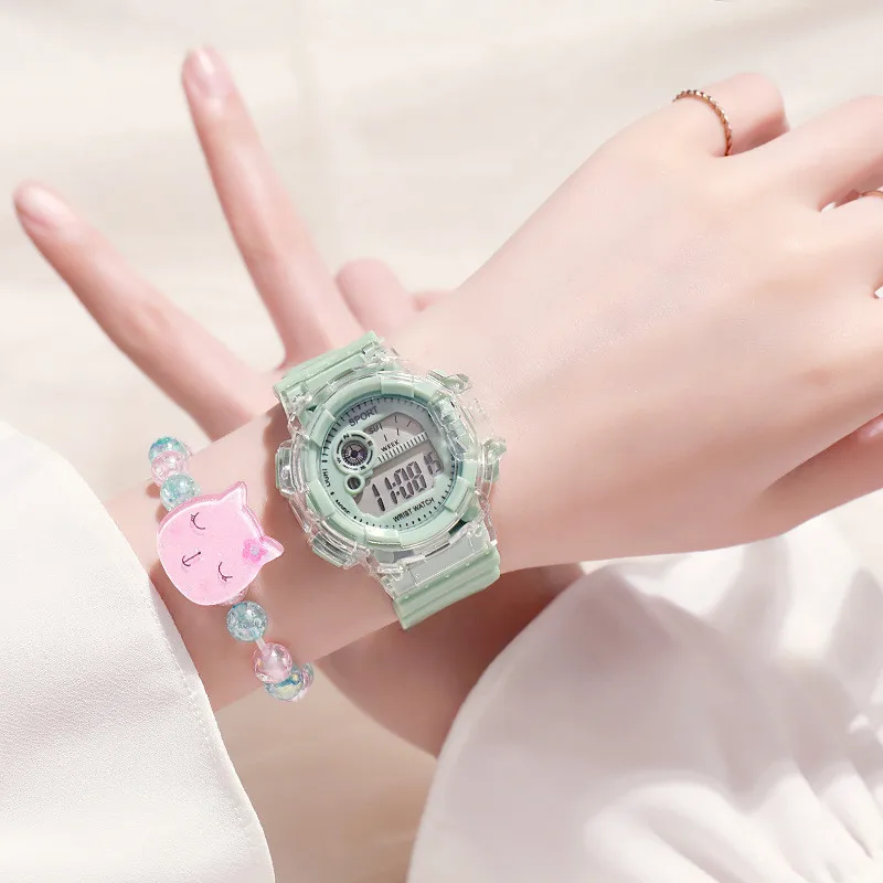 Unicorn LED Sports Watch For Kids Teens Boys Girls Luminous Digital Electronic Student Watch Waterproof