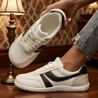 Women's Sneakers Barefoot Casual Wide Last Fashionable Canvas Flat Board Shoe 2025 New Wide Toe Breathable Mesh Running Shoes - Image 2