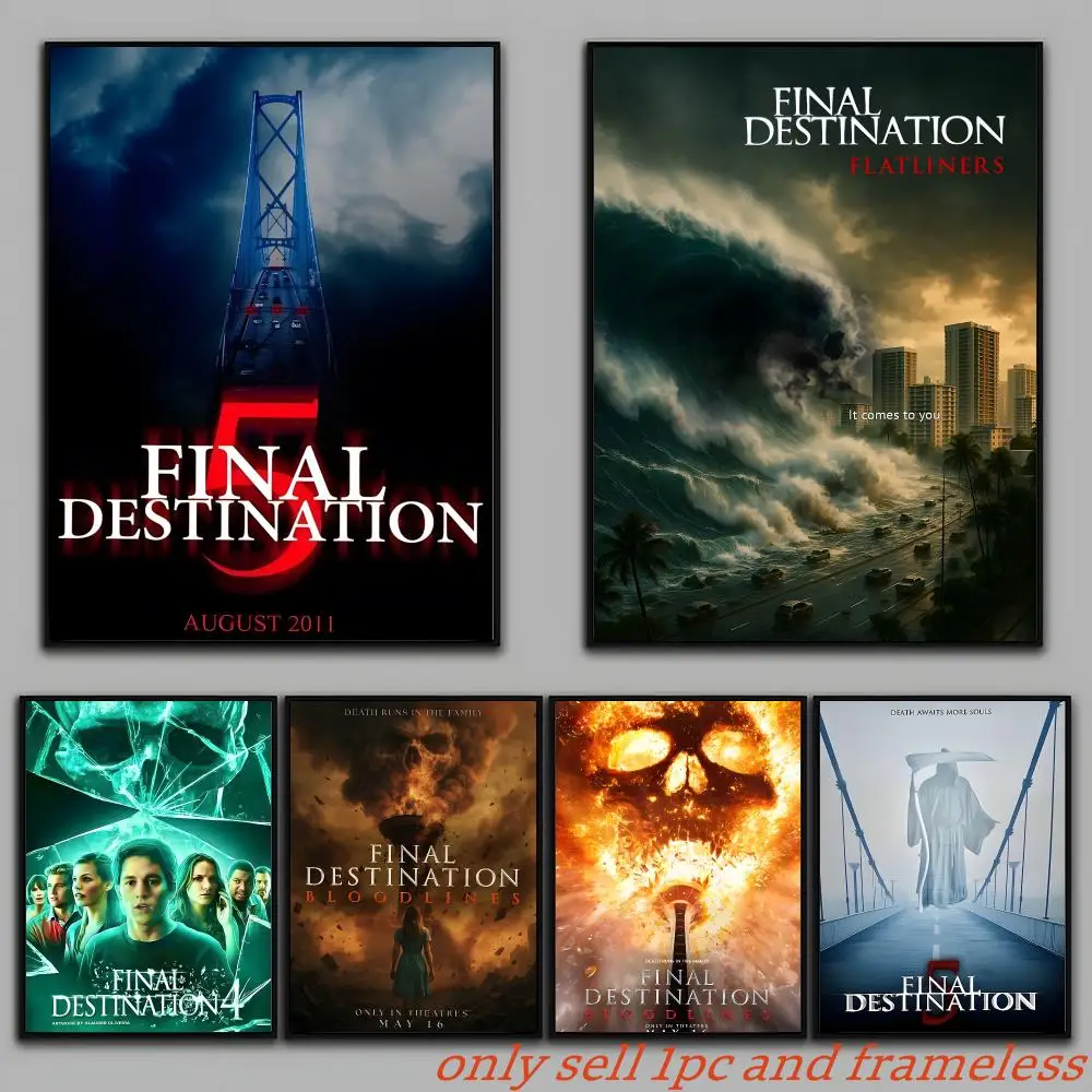 Movies F-Final Destination Poster Painting Prints Wall Art Picture Film Room Home Bar Cafe Decor Home  Mural