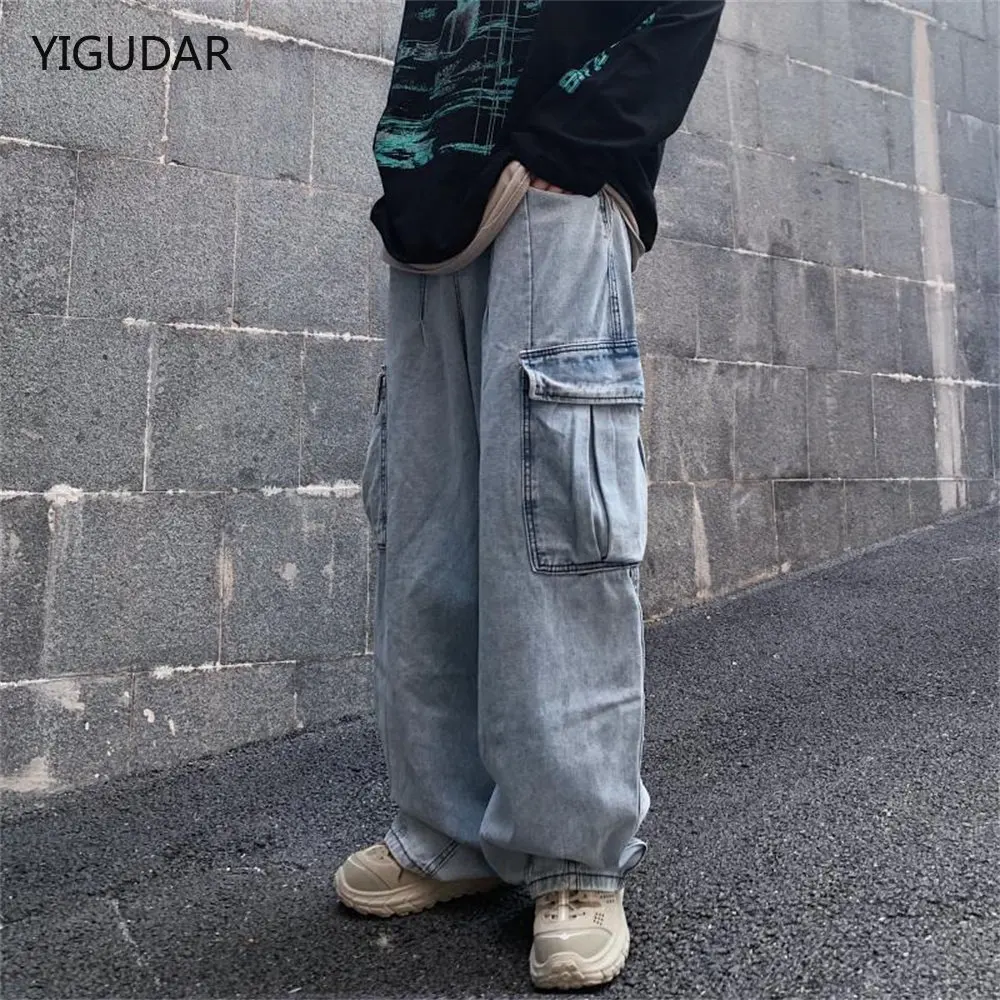 

Mens Jeans Denim Pocket Pencil Cargo Pants Summer Autumn Thin Slim Regular Fit Jeans Men Elasticity Stretchy Trousers Male