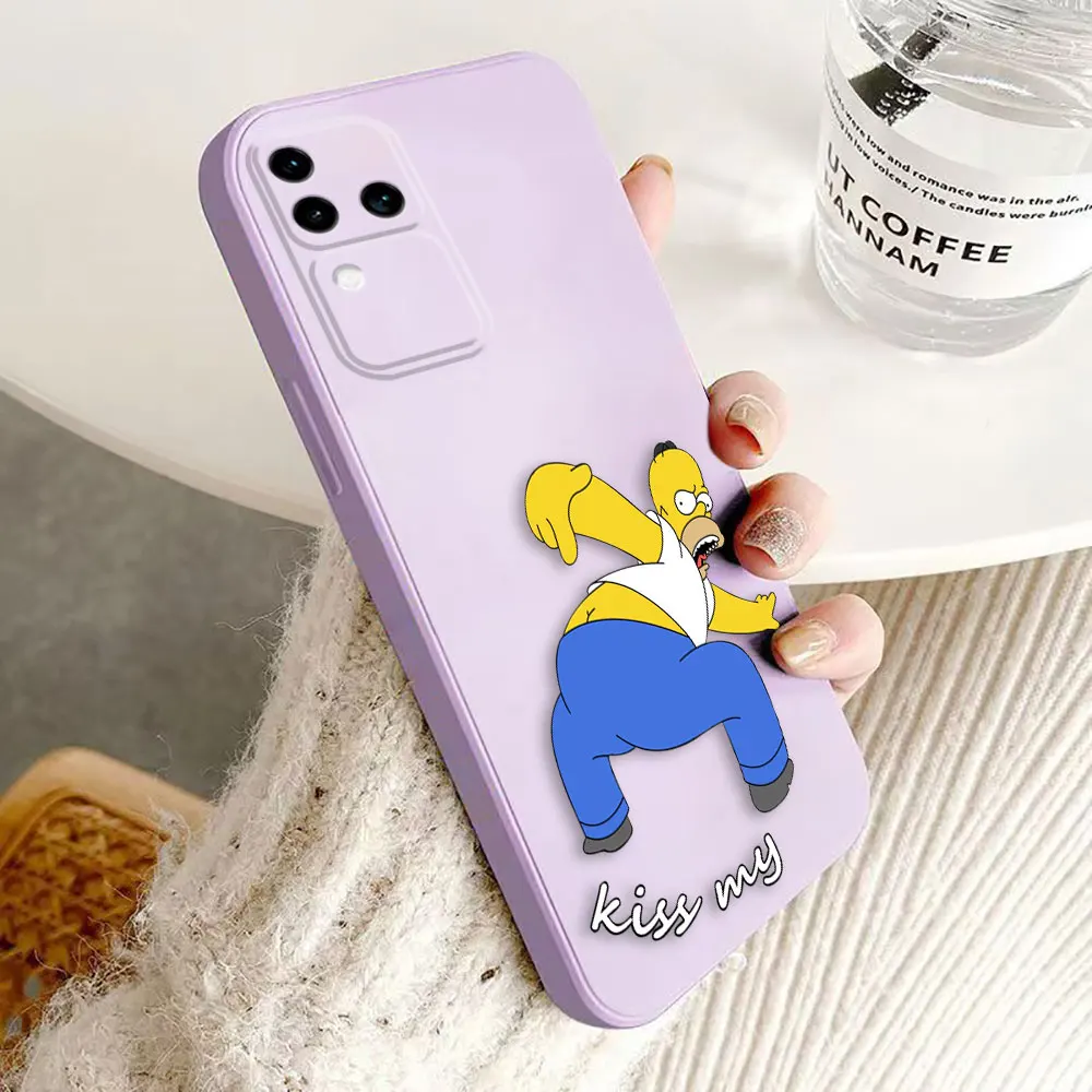 Funny The S-Simpsons Cover Phone Case For VIVO S1 S16 V15 V17 V20 V20ES V21 V23E V25 V27 V27E V29 V29E V30 V30E PRO PV23 5G