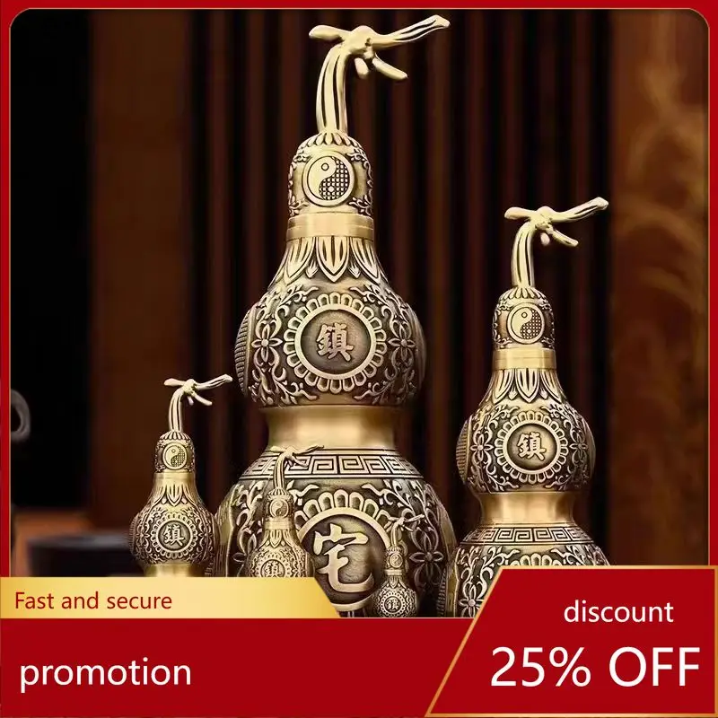

Cz copper gourd ornament - brass home & office decorative craft gift