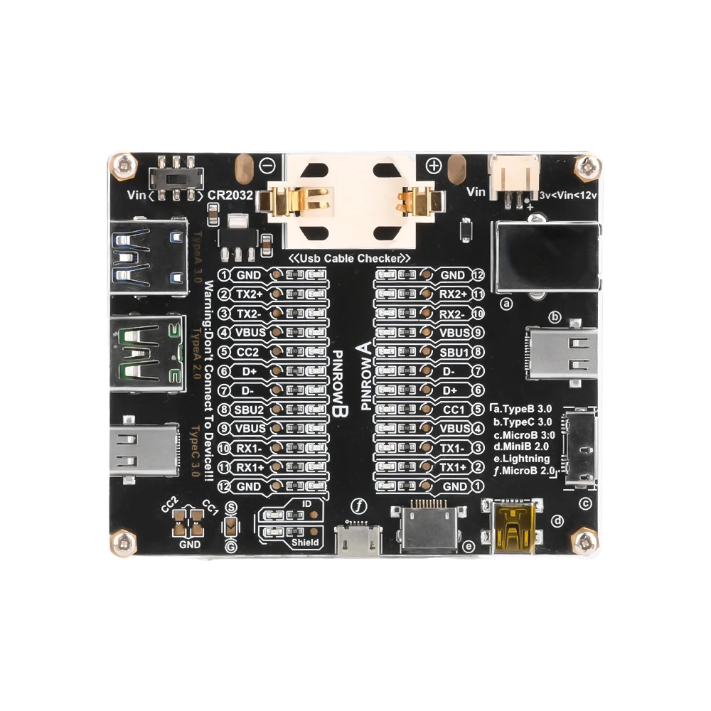 DT3 Data Cable Detection Board USB Cable Tester Short Circuit On-Off Switching For iOS Android Type-C Test Board Tool