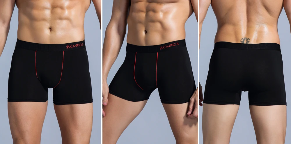 6 stücke Baumwolle Mann Boxer Marken Schlüpfer der Männer Unterwäsche Geschenk Männlichen Slip Unterhose Sexy Platz Boxershorts Homme Badehose Shorts – Detail 6