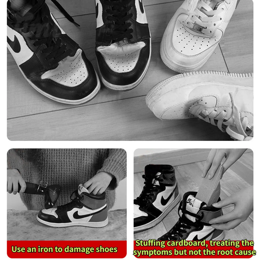 1Pair Shoe Head Anti Crease Protector for Casual Sneaker Anti Wrinkle Shoe Toe Caps Support Stretcher Expander Shoes Protection