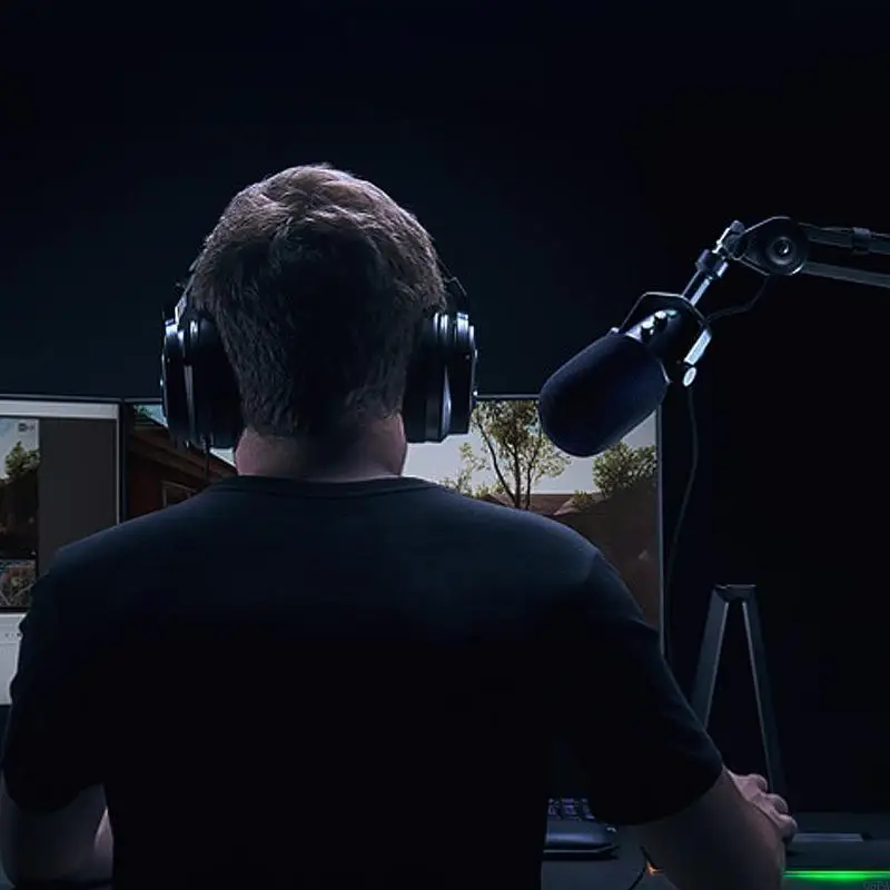 Razer Seiren X Handy Recorder Windshield Pops 용 1Pc 윈드 스크린 마이크 스폰지 방풍 마이크 커버 폼 필터