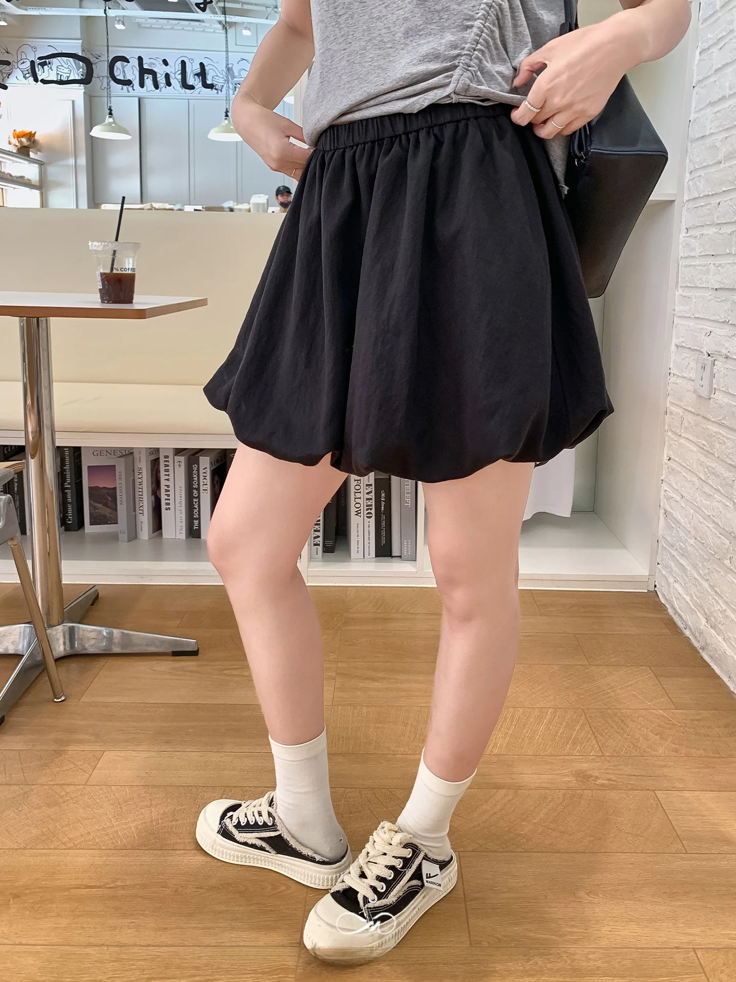 

Slimming Large Size Women's Ruffle Skirt Pants Summer Loose ort f Skirt for Plump Women High Waist Casual Simple Sle