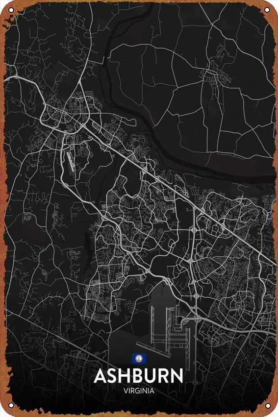 Ashburn Va Map Post… - image