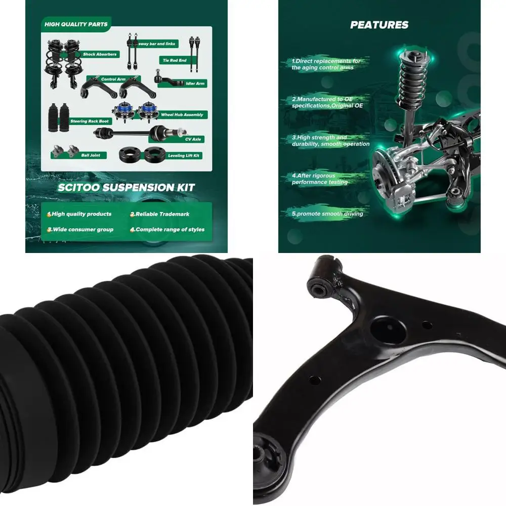 

Комплект подвески из 10 предметов на 2009-2013 годы для Toyota Corolla, передний нижний рычаг управления, нижний шаровой шарнир, внутренний внешний конец рулевой тяги с Boo