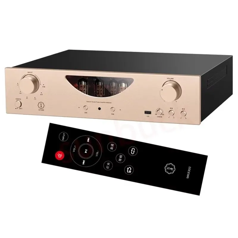 SUNBUCK MK8300 Electronic Tube Amplifier HIFI Multifunctional Gallstones Combined With High-Power Bluetooth Amplifier Audio
