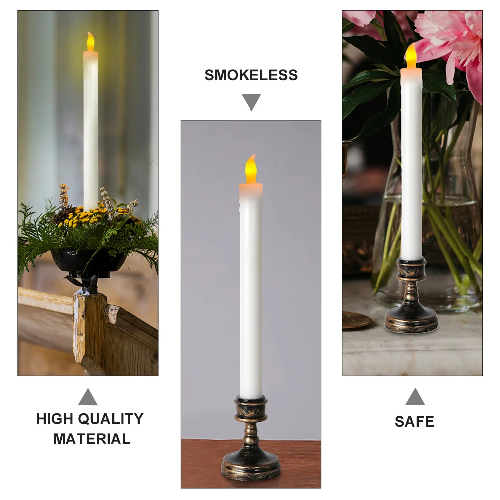 

2Pcs LED Light Flameless Electronic Electric Wedding Party Lamp Creative Realistic Shape LED Electronic Light