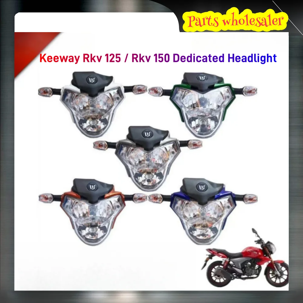 Nuevo ajuste KEEWAY RKV125 / RKV150 conjunto de señal de giro de faro delantero de motocicleta para Keeway Rkv 125 / Rkv 150 faro dedicado