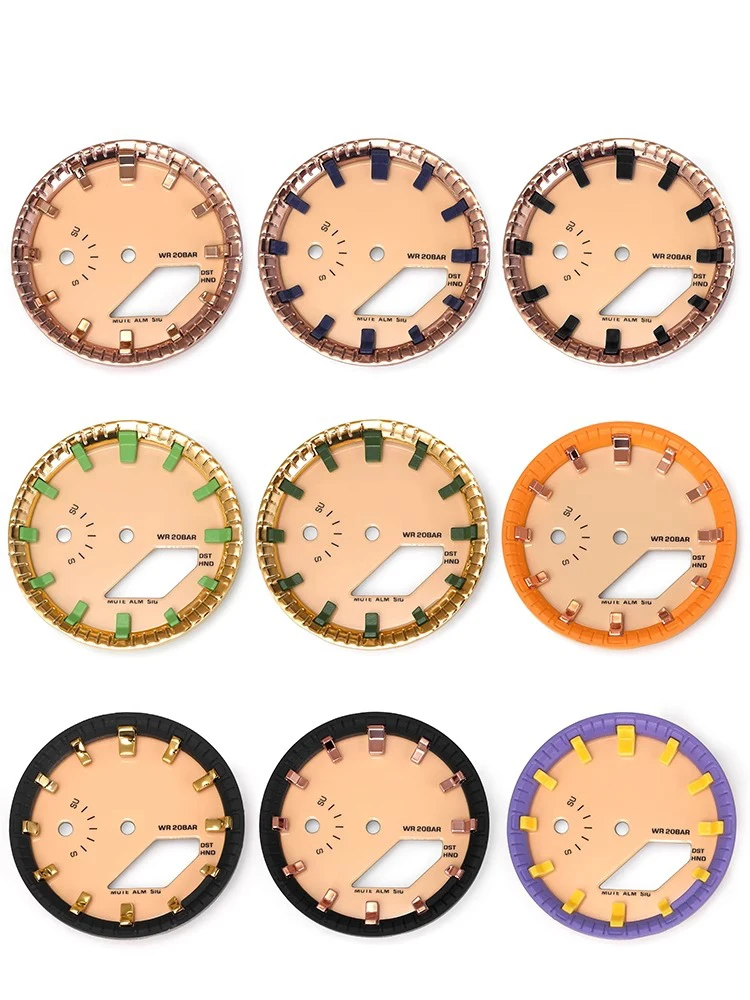 Para casioak mod kit relógio dial placa face escala capítulo anel relógio lume para casio G-SHOCK ga2100 2110 GA-2100 combinação terno