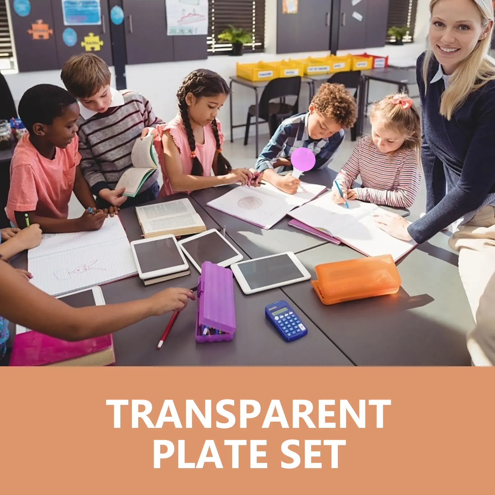 

5 Sheets Translucent Teaching Aids Early Education Science Experiment Props Color Filter Board Mix Boards Resources Pp