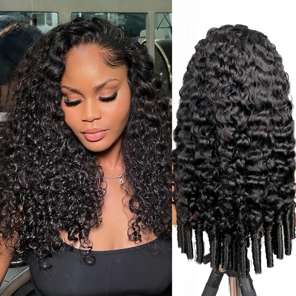 

Burmese Human Hair Wig Water Wave Curly Human Hair Wig Deep Wave hd Lace Frontal Wig 13x4 13x6 Virgin Human Hair Wig 200 Density