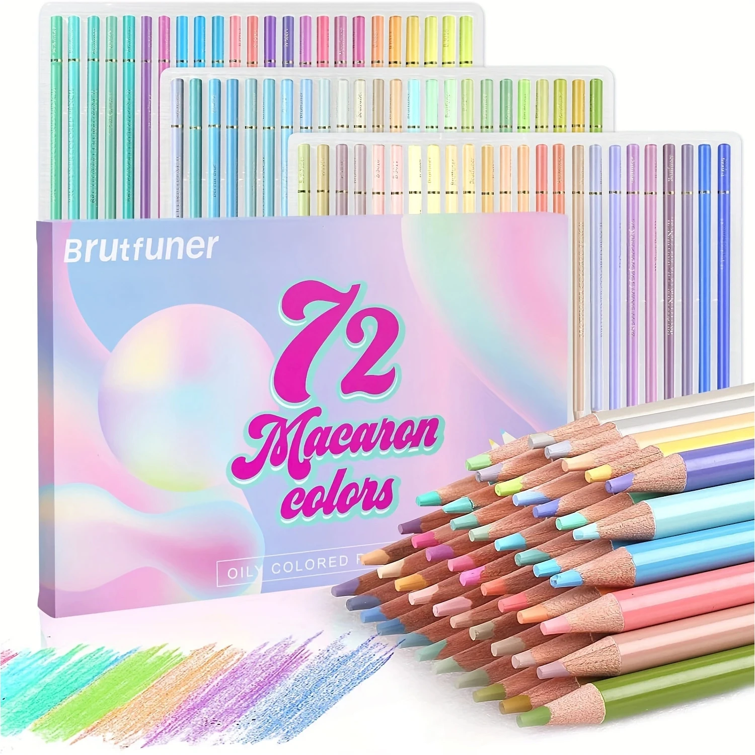 12/24/50/72 Farben Bleistift öliger Buntstift Malstift Buntstift Set Handgemalter Skizzenstift Schulbürobedarf