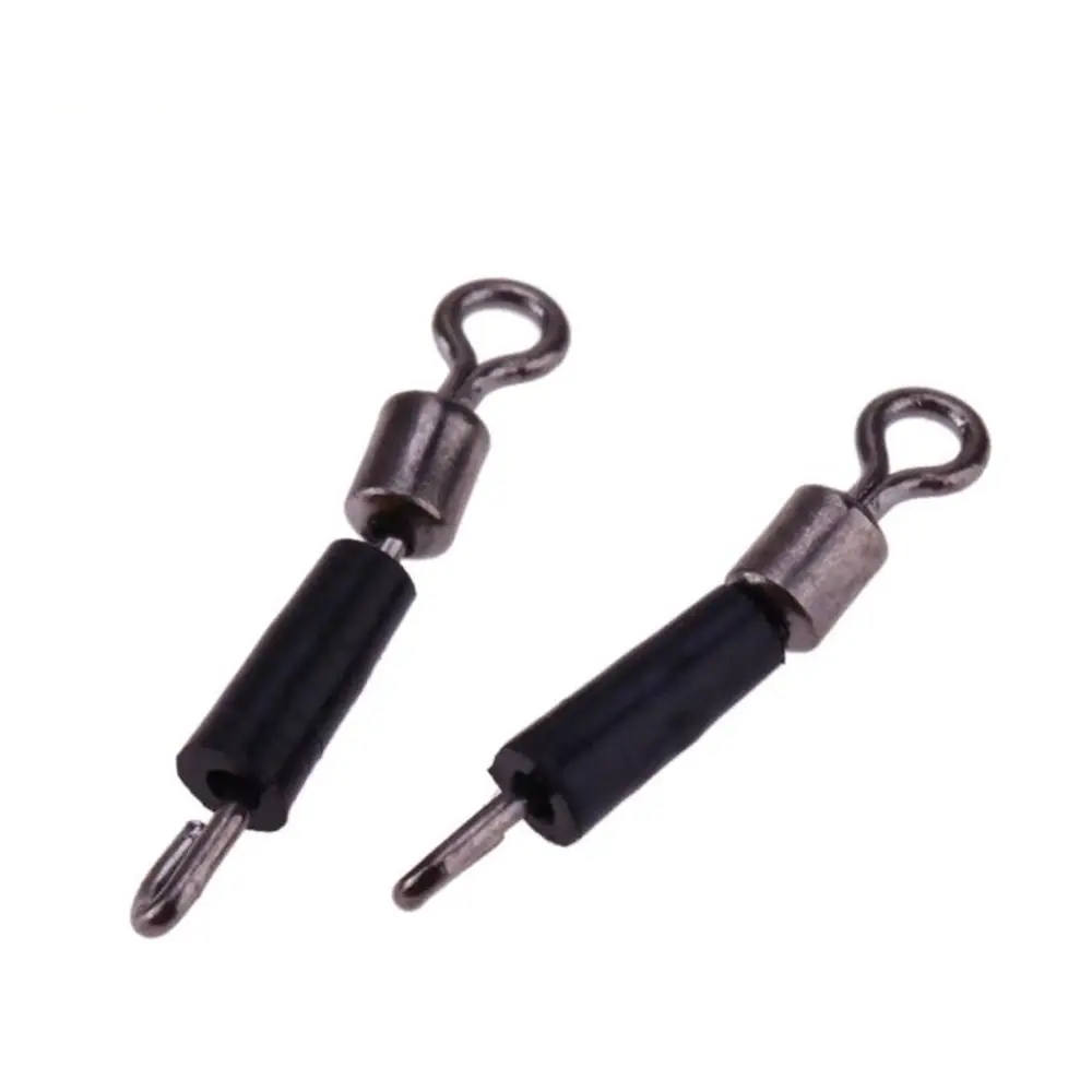 20Pcs/lot High Quality Durable Tackle Accessories Rolling Connector Fishing Swivels Snap Line clip  8 Word Ring