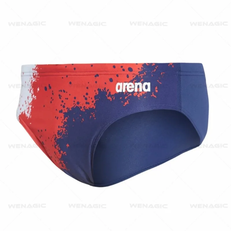 

2026 Men's Low Waist Swim Briefs Quick Dry Professional Training Competitive Anti-Embarrassment No Fading Swimming Trunks