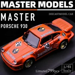 Marster 1:64 Porsche 911 930 Turbo geyik kafası livery - open-cover alaşım araba modeli