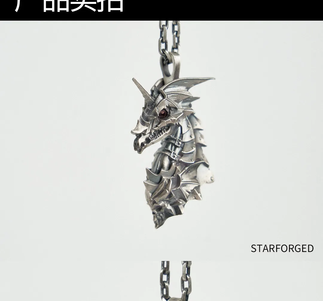 Starforged Warhammer Total War Vampire Blood Armor Nightmare Trend Sterling Silver Pendant Christmas Gift