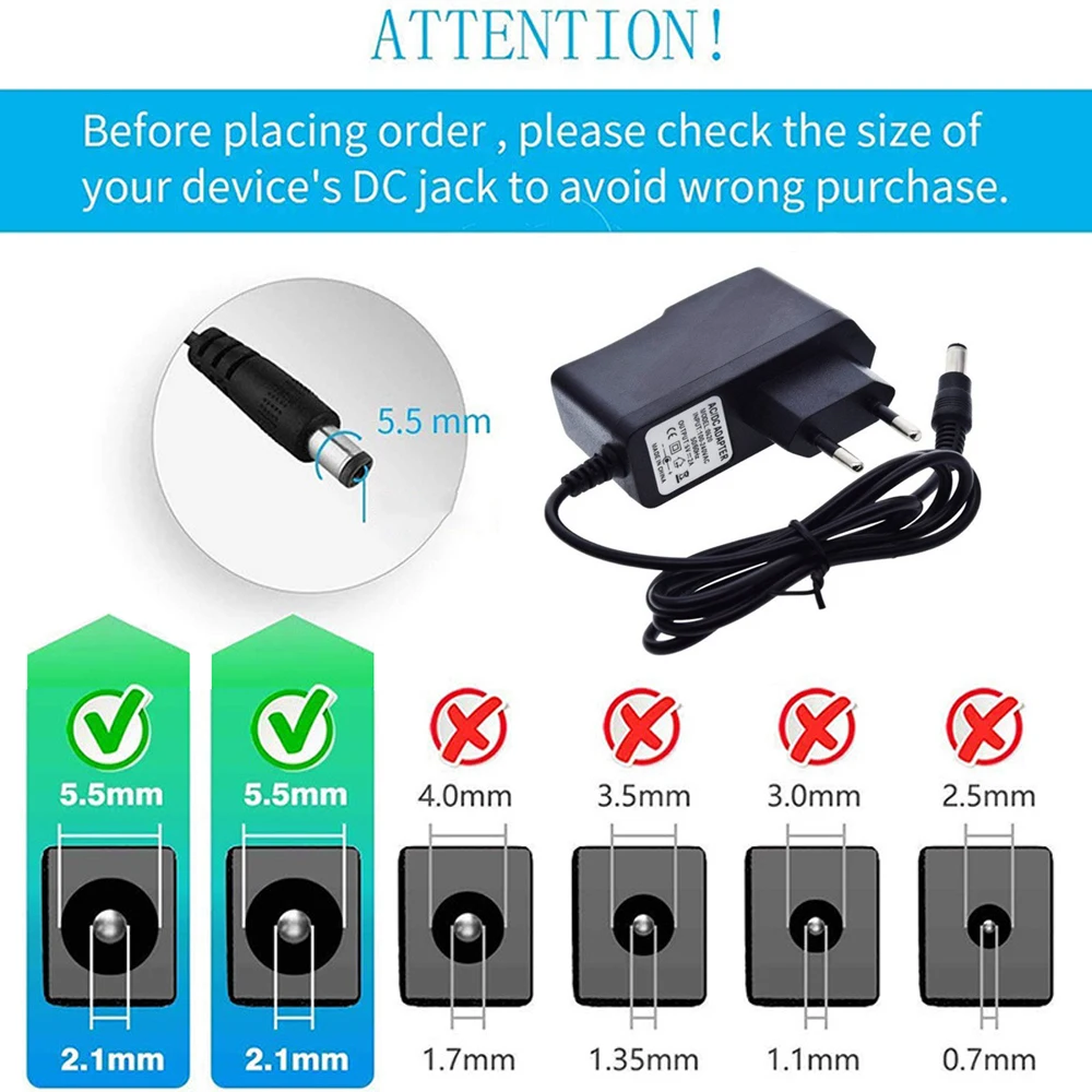 DC 5V 12V 24V Adapter Power Supply AC 110V 220V 1A 2A 3A 5A 6A 8A 10A Converter Power Adaptor 5 12 24 V Volt For LED Strip CCTV