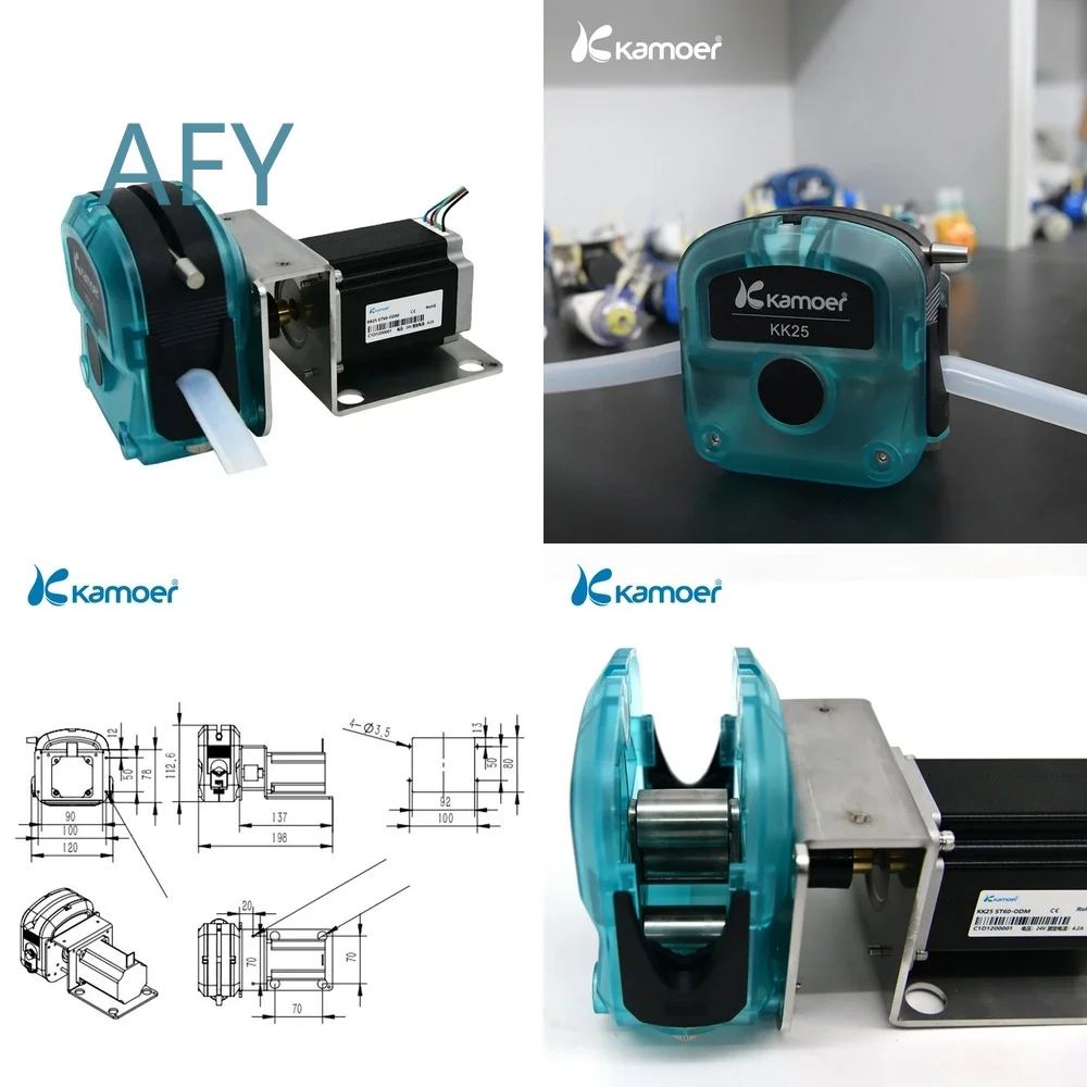Peristaltic Pump for Kamoer KK25-ODM 3700ml/min 24V Micro Self-Priming Stepper Motor Beverage Circulation System Industrial