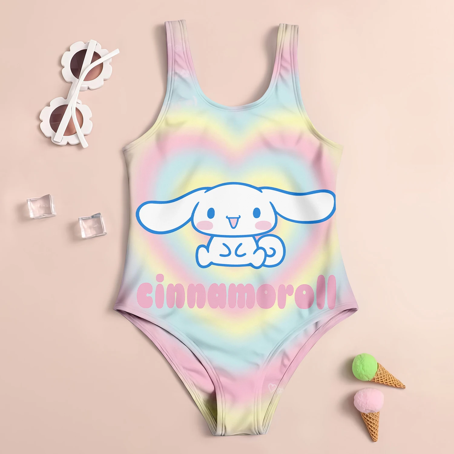 Baby Swimsuit Girls Sanrio Cinnamon Dog Children\'s Swimwear 2024 Sell Like Hot Cakes Beach Swimsuit Kids Girl Girls\' Infant