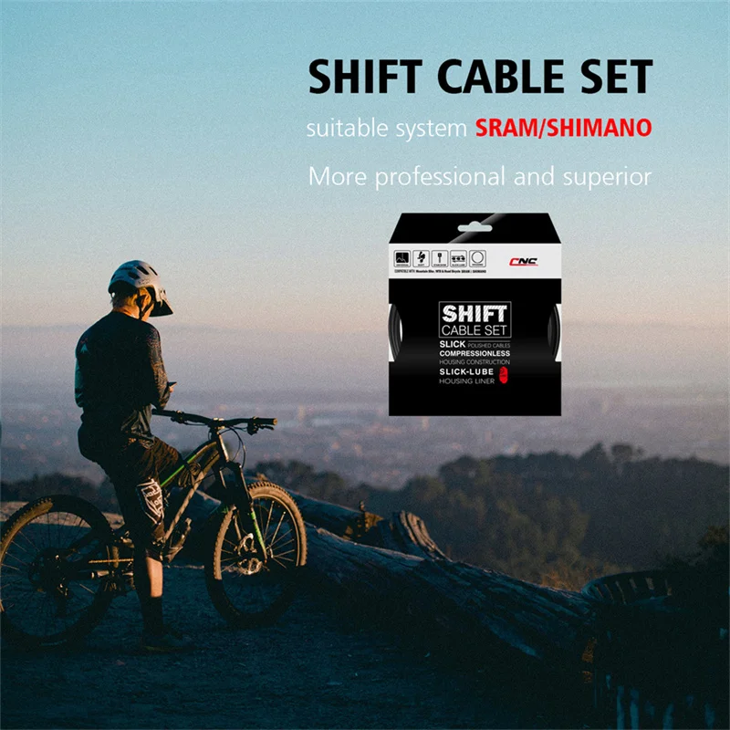 CNC Bike Shifter Kabel Kit Für Shimano Sram Schaltwerk Kabel Draht Fahrrad Shift Kabel Gehäuse 3500mm Iner Kabel 2800mm Zyklus – Detail 4