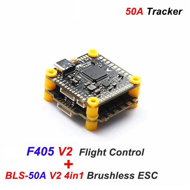NEEBRC Tracker F405 V2 Flight Control FC BLS-50A/65A 4in1 ESC Support BetaFlight/INAV for RC FPV Drone Plane Quadcopter
