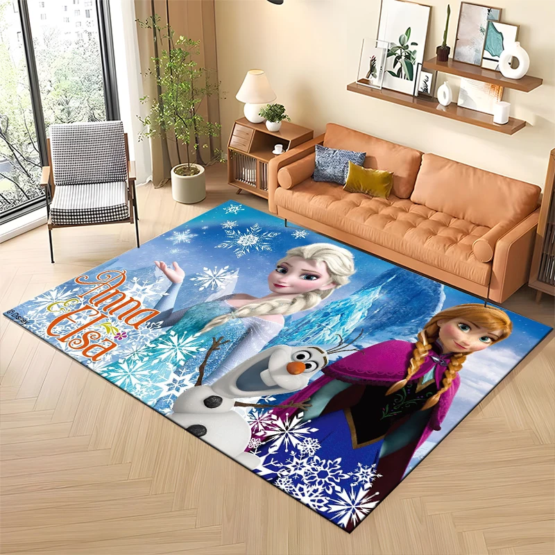 Disney Frozen Cartoon Large Area Rugs Carpet for Home Living Room Children\'s Bedroom Sofa Doormat Decoration Kids Mats Potdemiel