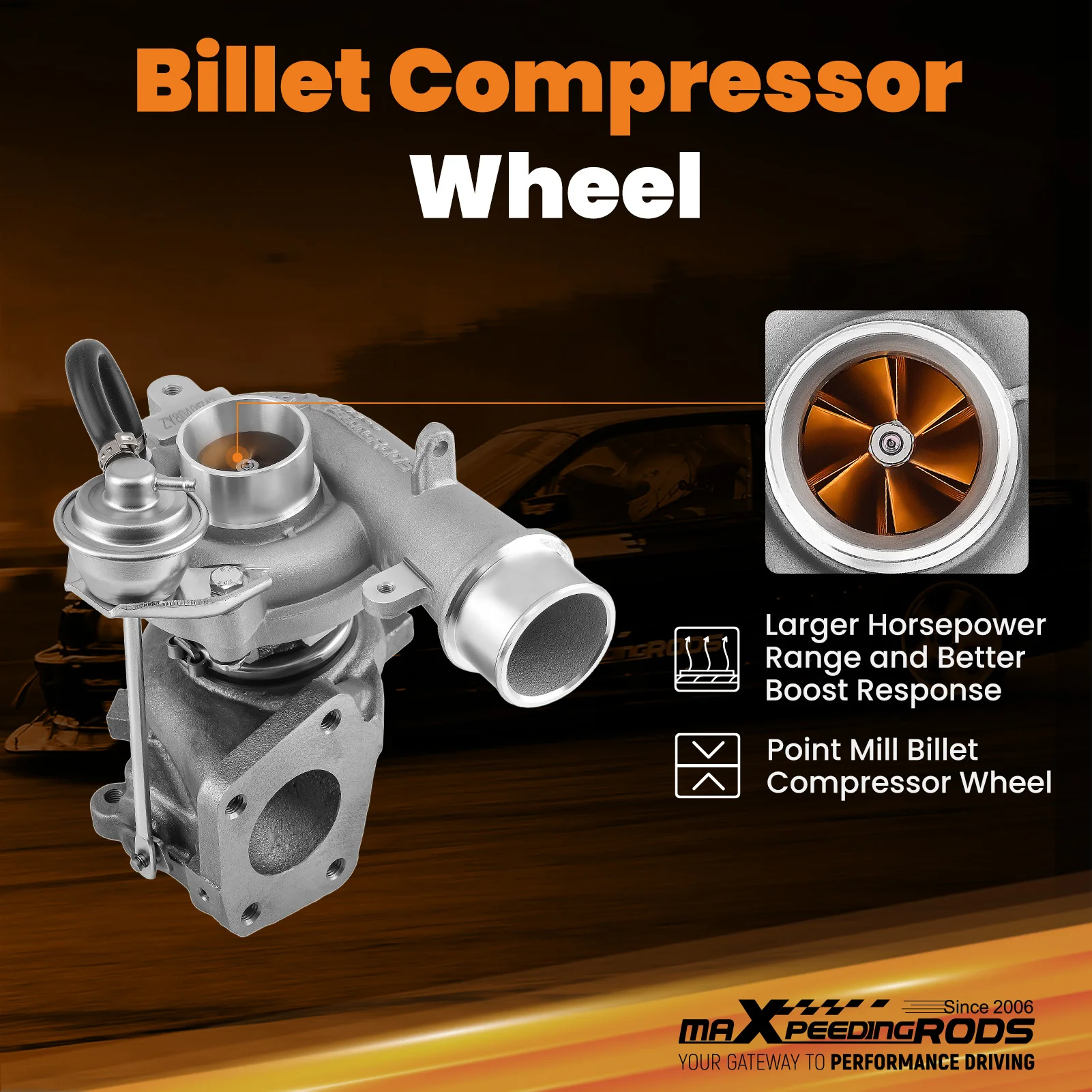 Turbo Billet Turbocharger for Mazda CX7 CX-7 2.3L 06-14 53047109907 K0422 582