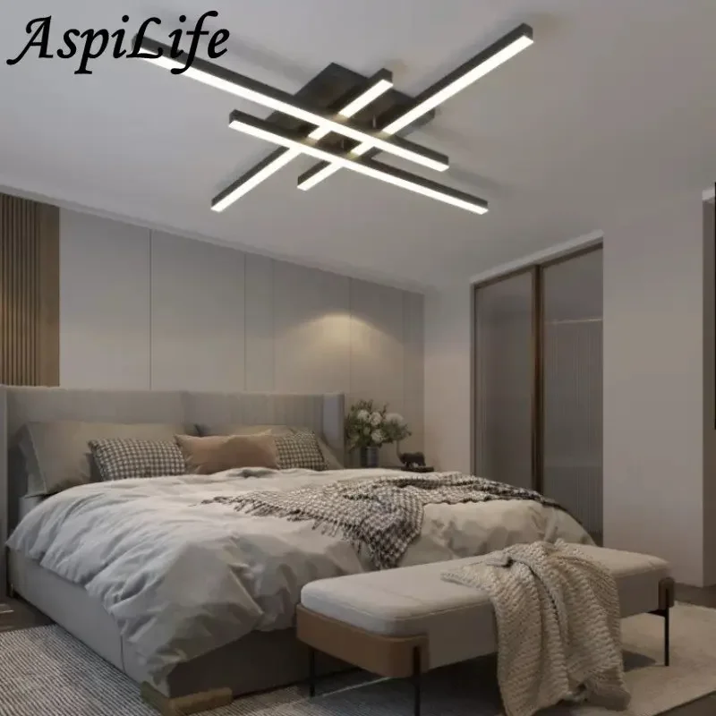 Lámpara de techo Led para decoración del hogar, candelabro moderno e inteligente para sala de estar, dormitorio, comedor, cocina, baño, pasillo y balcón