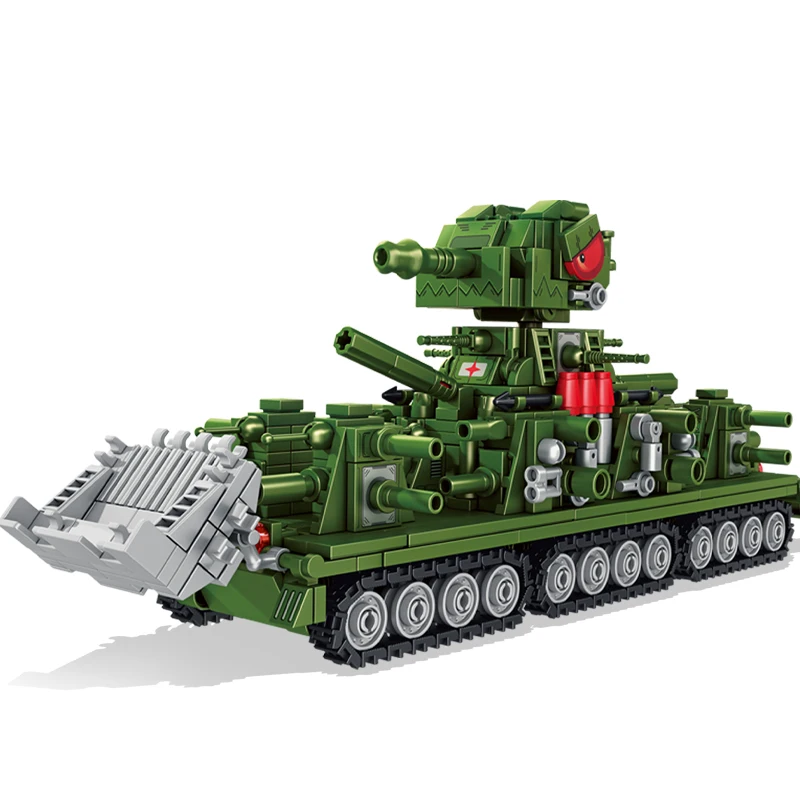 2025 new KV44 tank assembly building blocks children's toys world boys' intelligence World War II military model kv99