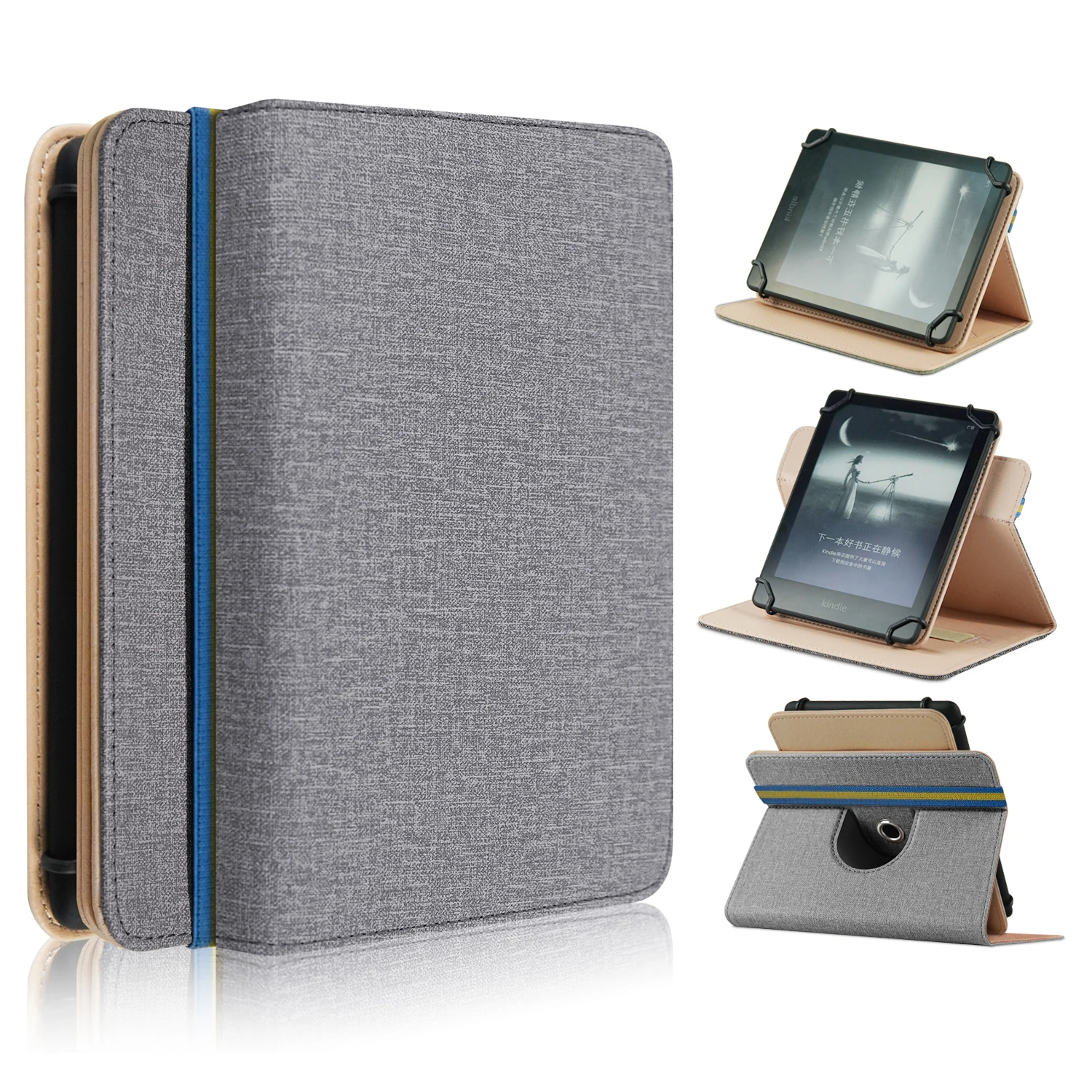 Soft Fabric Universal 6 inch Case for Kindle 2022 Kindle Paperwhite 2021 PocketBook Touch Lux 5 4 Kobo Glo HD Sony PRS-T1 T2 T3