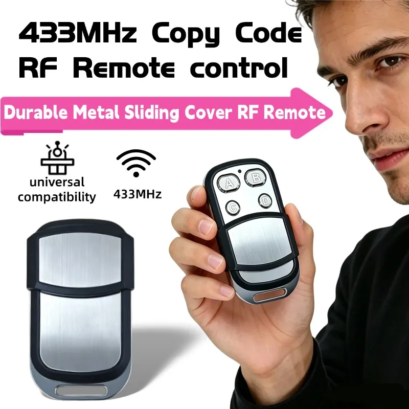 433Mhz RF Copy Remote Control Key 433.92mhz 4CH Transmitter Duplicated Cloning Code Car Key Fob Electric Garage Door Opener