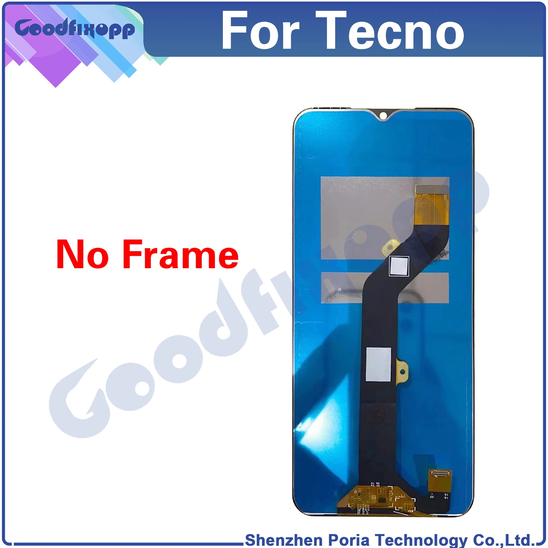 For Tecno Spark 7 KF6 KF6H KF6j KF6i KF6m KF6n KF6k Spark7 LCD Display Touch Screen Digitizer Assembly Repair Parts Replacement