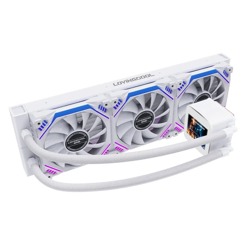 

LOVINGCOOL CPU High Quality 360 Aio Cpu Water Fan Cooler with display screen for Gaming PCs AMD Socket FM2/FM1/AM3+/AM3/AM4/AM5