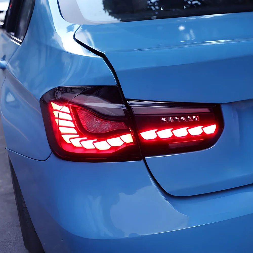 For BMW 3 Series F30 316i 318i 320i 325i 330i 2013-2019 LED Car Taillights Assembly Upgrade Dragon Scale Taillight Accessories