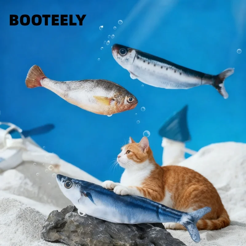 Brinquedo Elétrico para Gatos: Peixe Simulado com Catnip, Brinquedo de Dança para Gatinhos, Acessório Divertido para Gatos, Carregamento USB