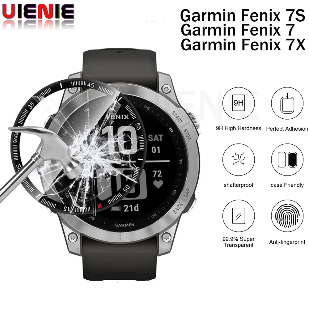 Film de protection 20D pour montre intelligente, en TPU Transparent, ultra-mince, couverture complète, accessoires pour Garmin Fenix 7 7S 7X