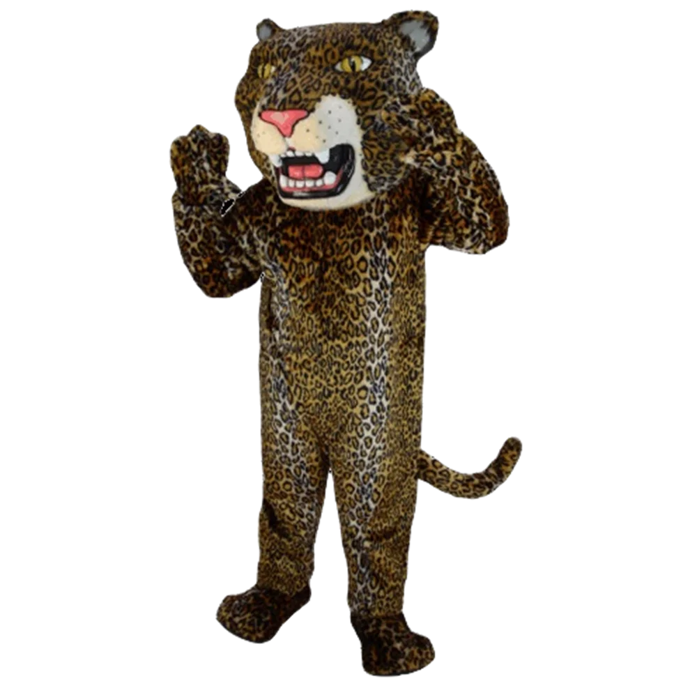 Disfraz de mascota Jaguar, tamaño adulto, tema de fiesta, Animal salvaje, bestia, traje de mascota, traje ajustado, vestido de lujo, envío gratis por EMS SW946