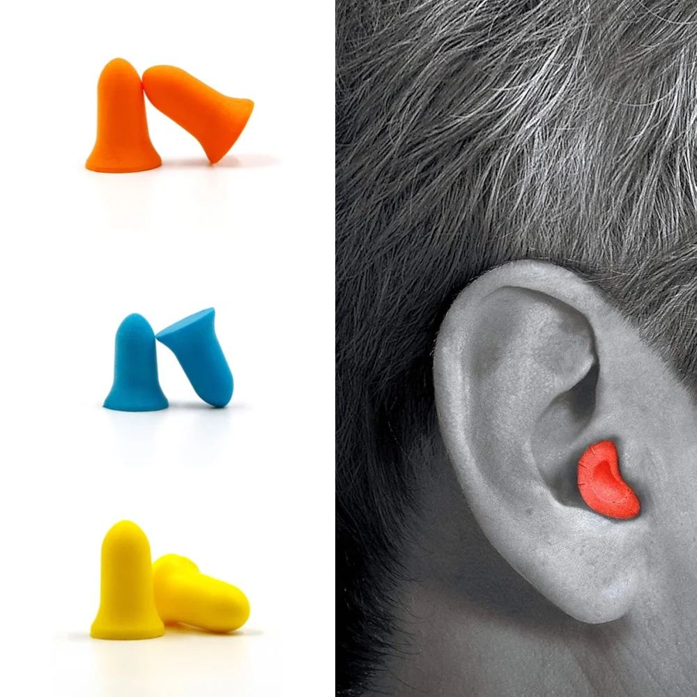 Premium Soft Foam Ear Plugs for Sleeping Noise Cancelling Hearing Protection Earplugs for Shooting Range Concerts Work Travel