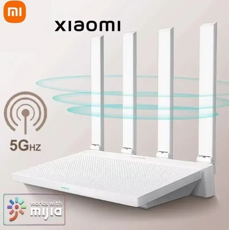 2023 New Xiaomi Router AX3000T IPTV Mesh Networking Gigabit Ethernet Ports Gaming Accelerator Repeater Modem Signal Amplifier