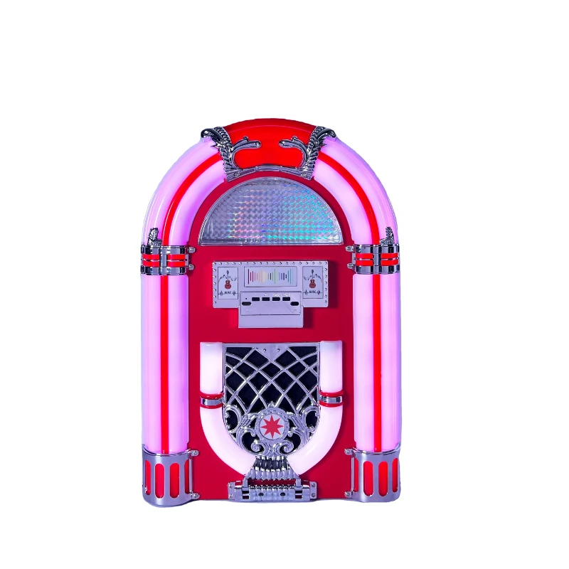 Digital Hot sales Mini Bass Stereo Speaker desktop jukebox machine With Radio,Bluetooth Function