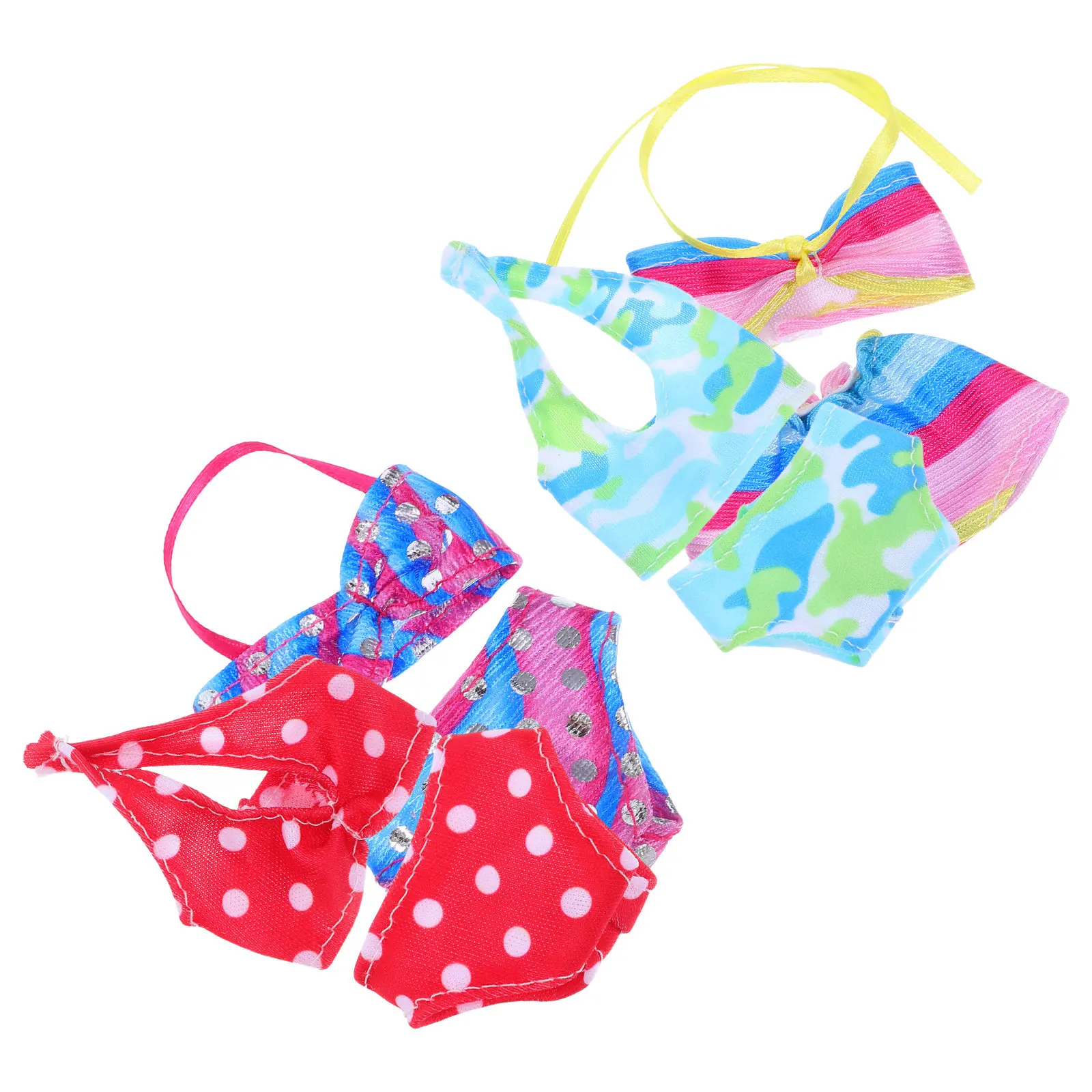 

4Sets Stylish Swimwear Outfits for 11Inch 30Cm Bikini Swimsuit Summer Beach Vacation Pool Photography Play