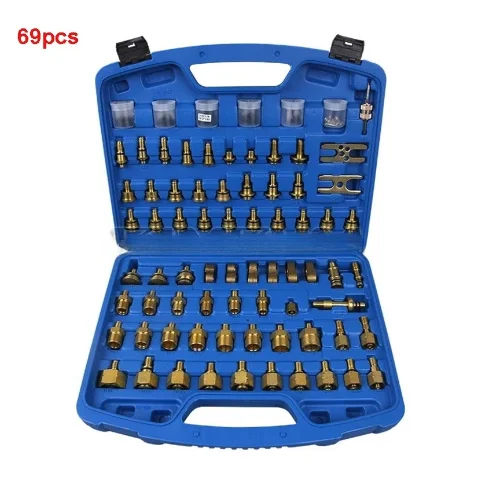 Complete set of specialized equipment for leak detection and repair of automotive air conditioning maintenance tools
