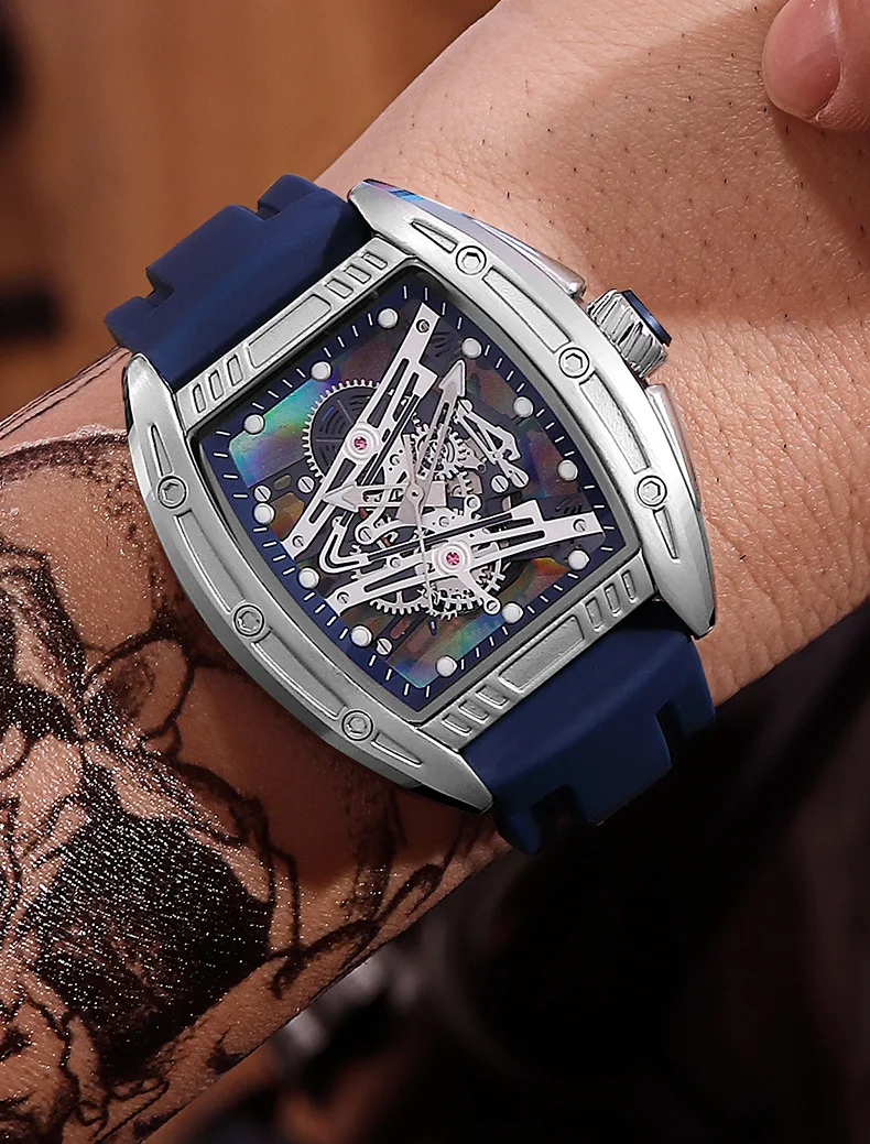 New Barrel-Shaped Watch, Luminous Waterproof, Domineering Sports Quartz Watch, Men's Watch