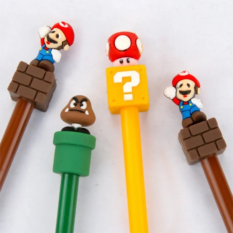 New Super Mario Bros Neutral pen Creative stationery Black Pen Signature pen Student supplies prizes tationery pens for writing